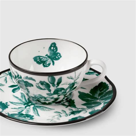 gucci tea cup set|gucci herbarium teacup.